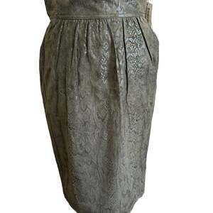 Leather Skirt-Escada by Margaretha Ley-Neiman Marcus Couture-Euro Size 42-NWOT